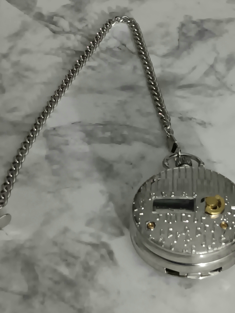 Alice in Wonderland White Rabbit Musical Pocket Watch with Chain EUC - Picture 3 of 7